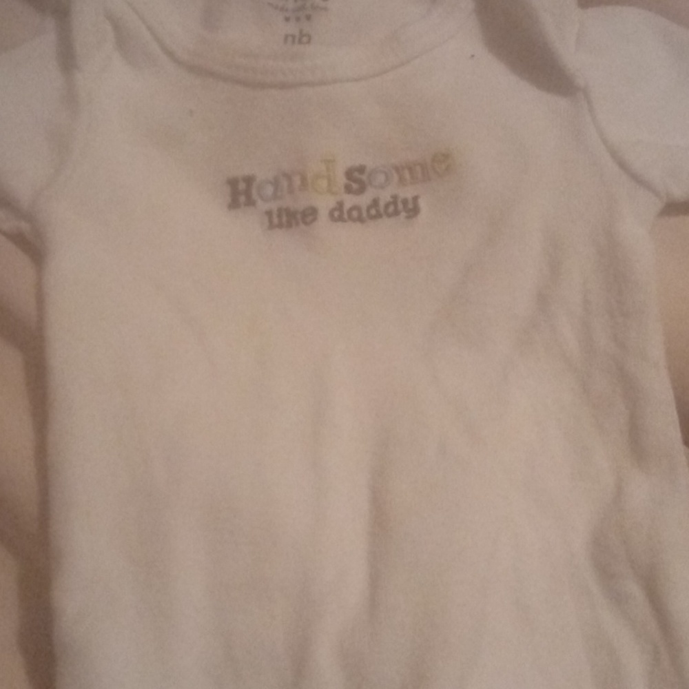 Handsome like daddy onesie